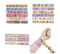 Shein 12 piezas Pulseras de fiesta de Mickey, Minnie, Pato Donald, pulseras Buckle, brazaletes Mickey Buckles, regalos de juguete, regalo perfecto para fies