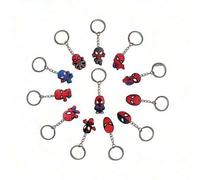 Shein 12 piezas/Set Llavero de PVC de Superhéroes, 2 Series Llavero de Goma Suave Versión Q de Avengers, Relleno de Bolsa de Regalo para Fiesta de Cumpleaño