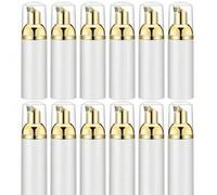 Shein 12 UNIDADES Botellas de espuma vacías de 2 onzas para dispensador de jabón de manos, champú de pestañas, gel de baño. Obsequio para vacaciones, decora