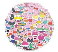 Shein 120 piezas de nuevos adhesivos decorativos con el tema de Peppa Pig, adecuados para fundas de teléfono, sobres, bolsas de regalo, decoración de cumple