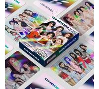 Shein 124 piezas Tarjetas Lomo Holográficas BABY-MONSTER CHOOM, Conjunto de Tarjetas Fotográficas Láser de Grupo de Chicas, Tarjetas Fotográficas Colecciona