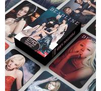 Shein 127/124 piezas Tarjetas fotográficas del 3er mini álbum DEADLINE de K-POP BLACK P1NK, JENN1E, R0SÉ, L1SA, JIS00, tarjetas LOMO pequeñas de mercancía,