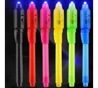 Shein 15 piezas - Bolígrafos mágicos luminosos invisibles de colores aleatorios, bolígrafos de tinta invisible que pueden escribir mensajes secretos, adecua