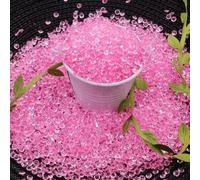 Shein 1500 piezas/paquete Cristales de mesa de boda para dispersar, rhinestones acrílicos, relleno de jarrones, rhinestones de 4 mm para bodas, despedida de