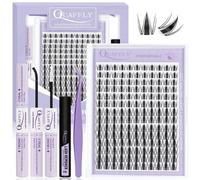 Shein 154 piezas Conjunto de racimos de pestañas estilo C-Curl Flirty Fairy, racimos de pestañas de estilo de dibujos animados de 10-18 mm, kit de extensión