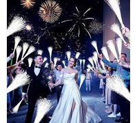 Shein 16 piezas/4 piezas Set de Varitas Luminosas de Fibra Óptica, Varitas de Luz LED, Suministros de Fiesta Luminosos, Varitas de Fibra Óptica, Varitas Int