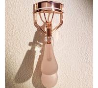 Shein 16 piezas/5 piezas/1 pieza Herramientas para pestañas, rizador de pestañas oro rosa, mango transparente rosa con textura de gelatina, rizador de pesta