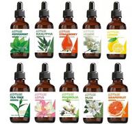 Shein 17 estilos de aceites esenciales de 10ml/30ml Perfume para el hogar Jazmín Eucalipto Fresa Árbol de té Loto Magnolia Almizcle Menta Limón Pomelo Ylang