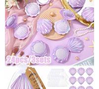 Shein 18 piezas/6 sets - Recuerdos para baby shower, recuerdos para fiesta de revelación de género del bebé, mini cepillo de viaje plegable con espejo con f