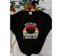 Shein 180g Camiseta de algodón puro Retro Need An Ark I Noah Guy, regalos cristianos, camiseta de punk divertida, tamaño S-5XL versátil, casual, estirada, u