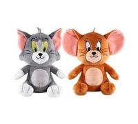Shein 19cm Clásico Tom y Jerry Peluche, regalo lindo para fans de la película y niños, serie de películas, animal de peluche, regalos de Navidad, regalos de