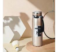 Shein 1L/33.81oz Botella térmica para mantener el agua fría y caliente. Botella para agua, té y café. Termo de acero inoxidable que se puede usar como taza