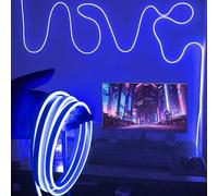 Shein 1m/2m/3 metros/4m/5m Tira de luz decorativa de neón sensible al tacto LED, iluminación ambiente flexible regulable por USB, tiras de luz a prueba de a