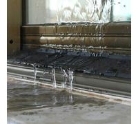 Shein 1m Deflector de agua de aleación de aluminio para el borde de la ventana, tira de sellado, barra de bloqueo de agua para balcón, tabla a prueba de vie