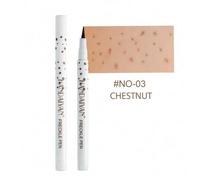 Shein 1ml Bolígrafo natural para pecas/lunares, de alta pigmentación e impermeable, fácil de aplicar, crea un maquillaje refinado, adecuado para fiestas, fe