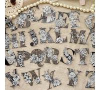 Shein 1paquete 52 Hojas Pegatinas De Letras Y Números, Pegatinas Creativas Con Estética Vintage, Material De Decoración Diy Para Collage, Suministros Escola