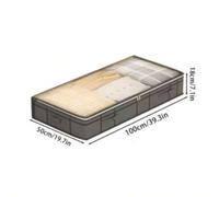 Shein 1PC large clothes storage bag under bed Foldable quilt clothes storage bag doggy bag Bedroom dormitory organizer bag