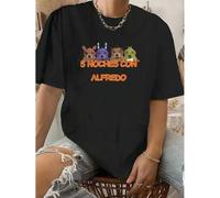 Shein 1pc Vintage Cartoon Animal Print T-Shirt for Women