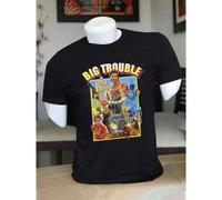 Shein 1pcs Big Trouble In Little China Printed Men's Tshirt 80s Action Movie Funny Tshirt 100% Pure Cotton Ideal For Casual Wear And Movie FansFashionable