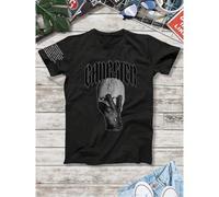 Shein 1pcs Gangster Men's Funny TShirts Gothic Cross Skull Design Funny TShirts 100% Pure Cotton Ideal Choice For Streetwear FashionFun Printed Pure Cotton