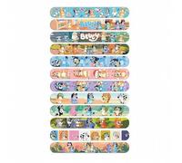 Shein 1set/12pcs Pulseras de golpe con tema de Bluey para niños, pulseras de PVC con cierre de presión con dibujos animados de perro que presentan a Bluey,
