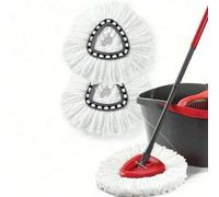 Shein 2/1 pieza Cabezales de repuesto para trapeador compatibles con O-Cedar/Vileda EasyWring Spin Mop - Recambios de cabezal de microfibra lavable para tra