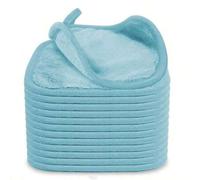Shein 2-10 paquetes de paños de microfibra ultra suaves y reutilizables para quitar el maquillaje, adecuados para todo tipo de piel, de 6 pulgadas x 6 pulga