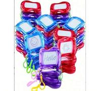 Shein 2-10 piezas Mini Pizarra Magnética, Llavero de Mochila Memo, Pizarra de Escritura Borrable, Regalo Pequeño para Fiesta de Cumpleaños, Papelería de Ofi