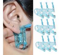 Shein 2/15 piezas Juego de pistola desechable para perforación de orejas - Máquina de perforación de aretes de cristal, incluye herramientas para perforació