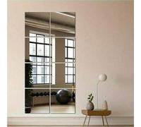 Shein 2/4/6/8/10/30 piezas de azulejos de espejo de pared sin marco de estilo clásico, espejo de Body completo adhesivo para dormitorio, armario, DIY para g