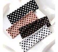 Shein 2/4 piezas Diademas de yoga con estilo de lunares, bandas elásticas para lavado facial, diademas para deportes al aire libre, adecuadas para primavera