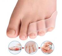 Shein 2/4 piezas Protectores de dedos de los pies de gel de silicona transparente, envoltura cómoda para proteger los dedos del pie