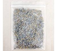 Shein 2,5 mm 1.400 piezas/0,7 oz-20 g Cuentas francesas antiguas color oro degradado, material de bordado para pulseras y collares DIY - Regalo para madre y