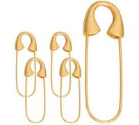 Shein 2/5 piezas Alfileres chapados en oro mate de cobre y latón para hacer insignias, manualidades, costura y elaboración de joyas DIY