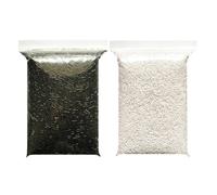 Shein 2,6 mm/5 mm Cuentas de fusión de píxeles 3D en negro y blanco, adecuadas para manualidades, decoración y elaboración de rompecabezas DIY