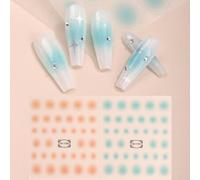 Shein 2 hojas de Pegatinas de arte de uñas en degradado, pegatinas de uñas para bricolaje pegatinas de uñaspegatinas uñasuñas pegatinacalcomanías para uñ