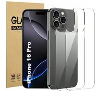 Shein 2 packs película protectora de vidrio templado compatible con iPhone 16e/16/15/14/13/12/11/X/Xs/Xr/Pro/ProMax/Series, transparente y de vidrio templad