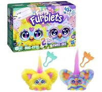 Shein 2 paquetes de amigos mini Furby Furblets de primavera Nug-Ette y Swee-Dee, con temas de huevo de Pascua y pollito, juguetes de peluche electrónicos, m
