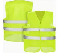 Shein 2 paquetes de chalecos reflectantes de alta gama para construcción, jardinería, saneamiento, tráfico. Chaleco reflectante de alta visibilidad con múlt