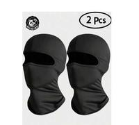 Shein 2 Paquetes de pasamontañas, máscara facial para esquí para hombres y mujeres, bufanda con protección UV a prueba de viento para motocicleta, snowboard