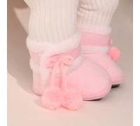 Shein 2 pares de botitas lindas y cómodas para bebés niñas de 6-15 meses, set de calentadores de piernas de lana suaves y cálidos