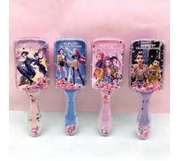 Shein 2 piezas/1 pieza Cepillos de pelo con cojín de aire y purpurina de arena rápida, peines desenredantes con estampado de personaje de cazador de brujas
