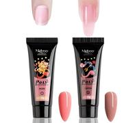 Shein 2 piezas 15ml Gel de uñas de polímero, gel constructor de uñas, gel de uñas de diseño de arte de uñas de tendencia, gel de extensión de uñas, uñas de