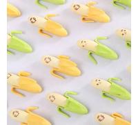 Shein 2 Piezas/4 Piezas/8 Piezas/10 Piezas/20 Piezas Borradores de Plátano, Borradores de Lápiz con Forma de Plátano, Artículos de Papelería con Diseño de P