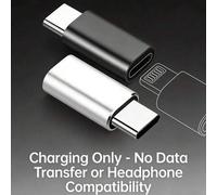 Shein 2 piezas Adaptador Lightning a USB-C Hembra, Solo Carga, Sin Transferencia de Datos ni Soporte de Audio. Compatible con Dispositivos Apple, ¡Por Favor