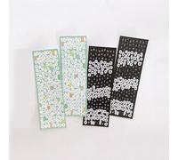 Shein 2 piezas Calcomanía con estampado de letra al azar