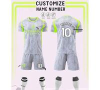 Shein 2 piezas Camiseta del Manchester City, Uniforme de fútbol personalizado, Camiseta de fútbol, Uniforme de fútbol 2526, Conjunto de fútbol personalizado