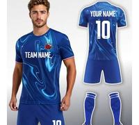 Shein 2 piezas Camiseta personalizada del Chelsea FC: Diseño elegante y suave, se puede personalizar según tus necesidades. Ya sea un club, un equipo escola