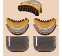 Shein 2 piezas Cepillo de contorneado linfático para cara y Body, cepillo de masaje de drenaje linfático para la cara, dar forma a la mandíbula, diseño ergo