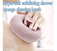 Shein 2 piezas Cepillo de ducha exfoliante con ventosa - Esponja de bola de masaje para el baño, Esponja de luffa montada en la pared para hombres y mujeres